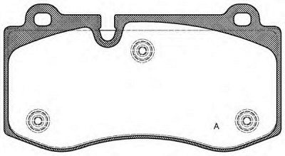 OPEN PARTS bpa120200 -  Комплект тормозных колодок, дисковый тормоз
